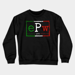 EPW Boxed Red, White, and Green Logo Crewneck Sweatshirt